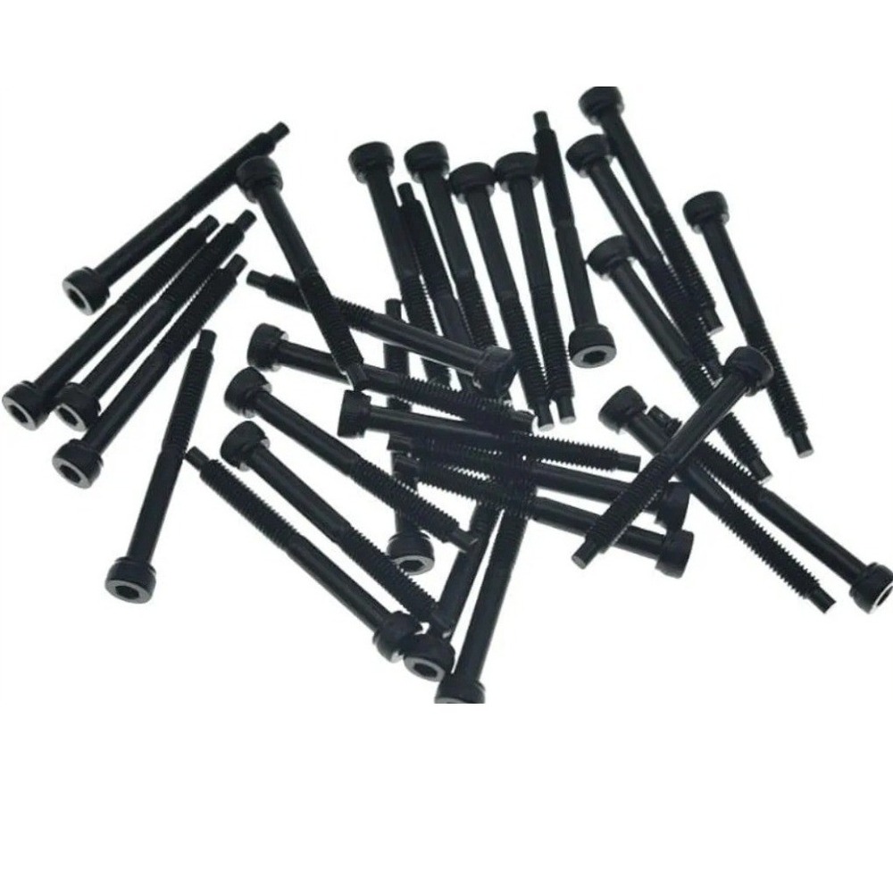 KAISH 30pc Stainless Steel String Lock Screws Black for Floyd Rose Bridge D41